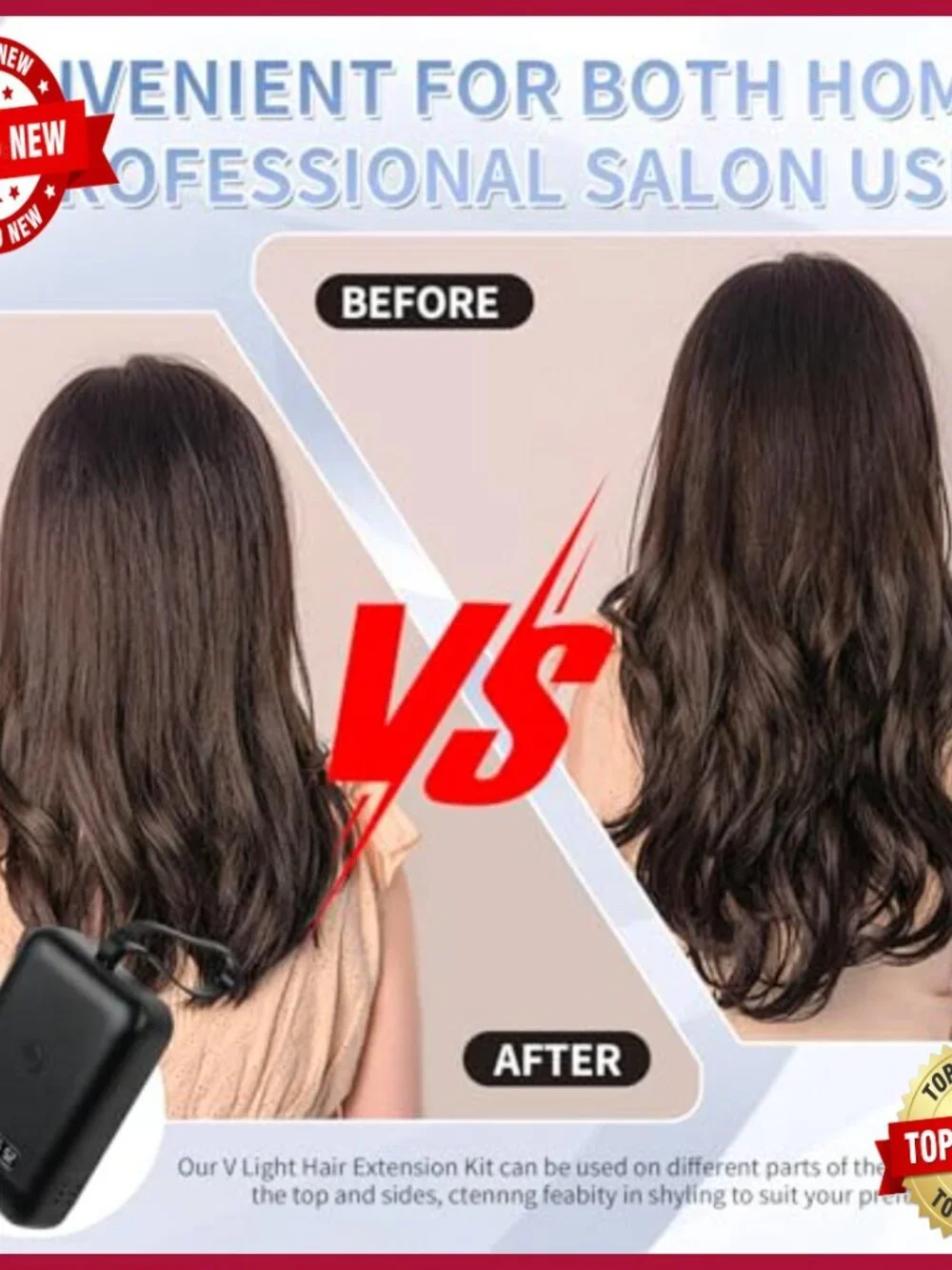 Portable UV Hair Extension Machine Fast Curing Lamp for Wig Extensions